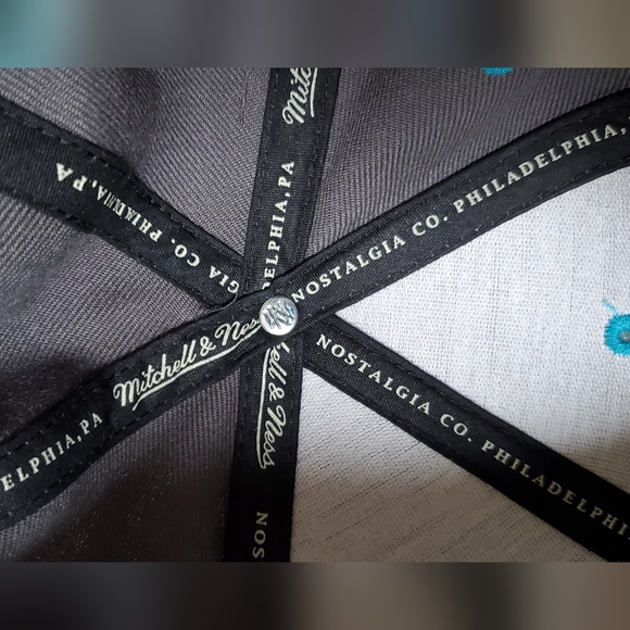 Mitchell & Ness NBA Charlotte Hornets Splatter Retro Snapback Hat Cap - NWOT - Picture 5 of 11